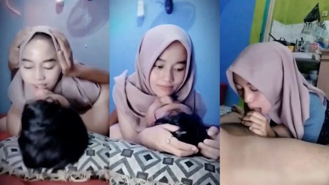 Hijab Pasutri Ngentot Sambil Nonton Bokep